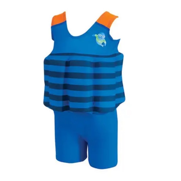 New ZOGGS BOYS LEARN TO SWIM FLOATSUIT Red/Blue Age: 1-2 Year 11-15kg ⭐️⭐️⭐️⭐️ - Picture 1 of 11